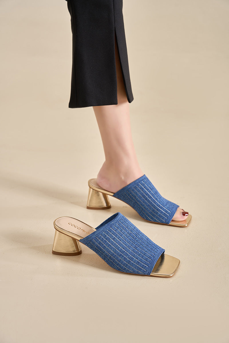 High Heel Sandals Blue