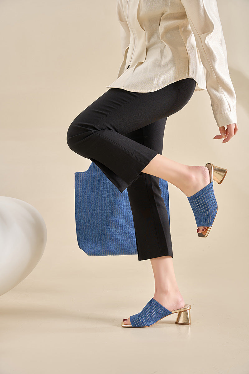 High Heel Sandals Blue