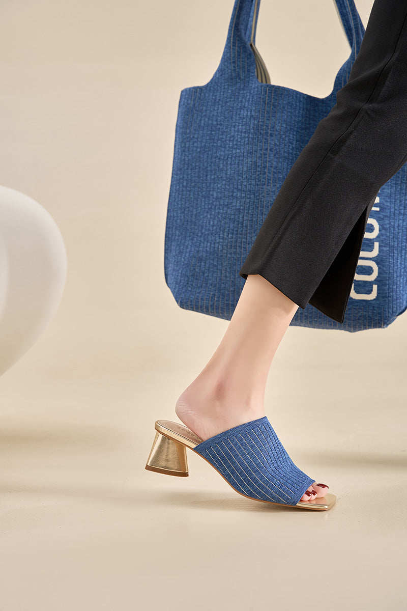 High Heel Sandals Blue