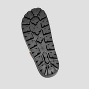 COCO MELA Animal Pattern Knit Platform Slides - Red Leopard Colorblock Sandals for Women