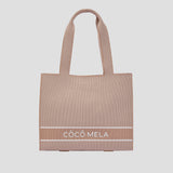 COCO MELA Breathable Knit Tote - Stylish Everyday Carryall Bag for Women