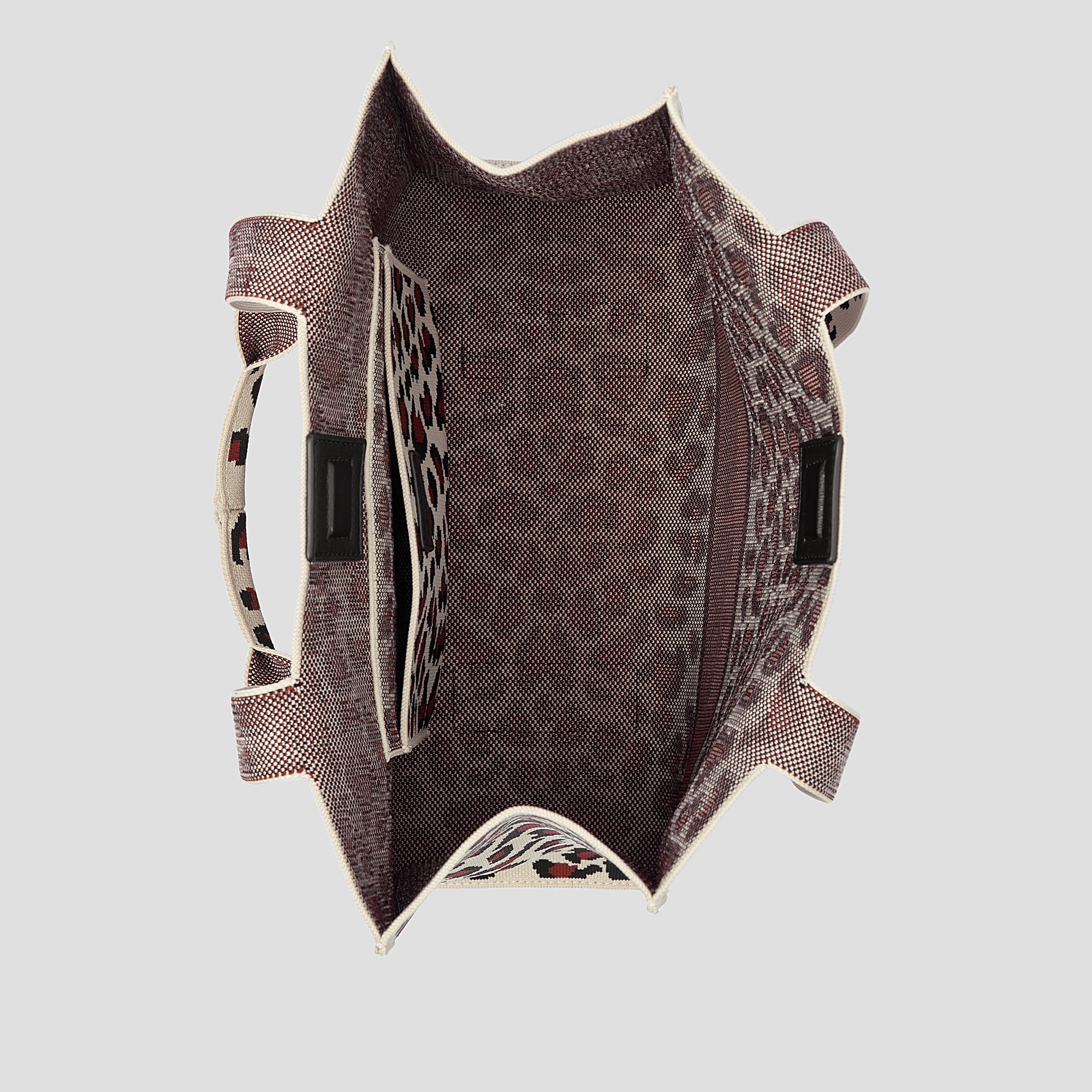 CŌCŌ MELA "Wild Side" Red Leopard Tote | Chic Urban Knit Shopper